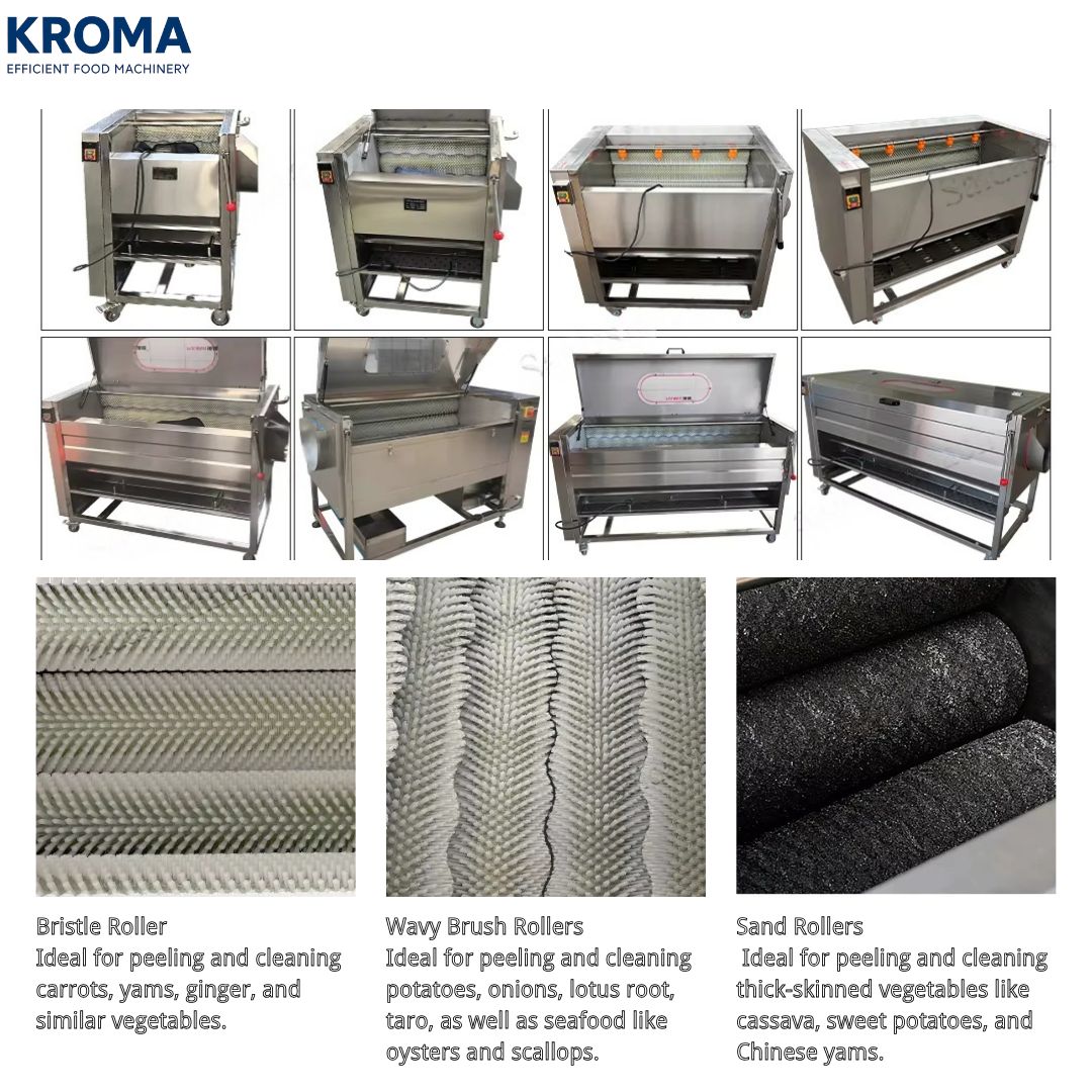 Automatic Brush Vegetable & Fruit Peeling and Washing Machine