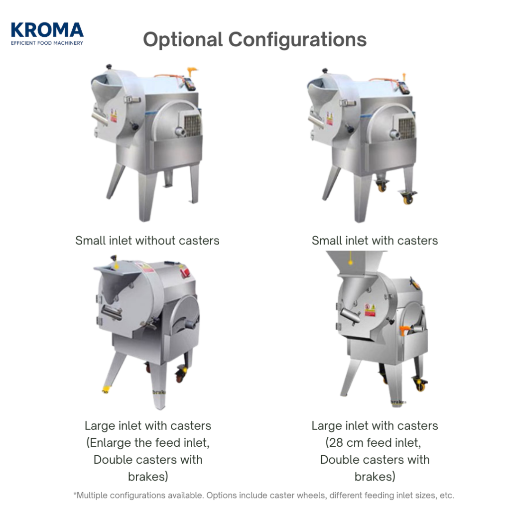 Commercial Automatic Single head Vegetable & Fruit Cutting Machine for Slicing, Shredding & Dicing