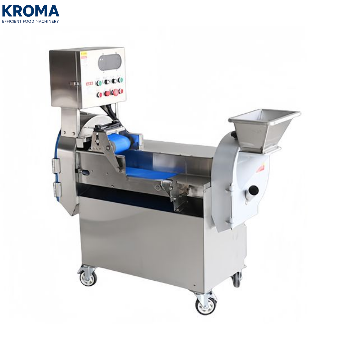 Industrial Double-Head Vegetable Cutting Machine with High Efficiency for Slicing, Dicing and Shredding