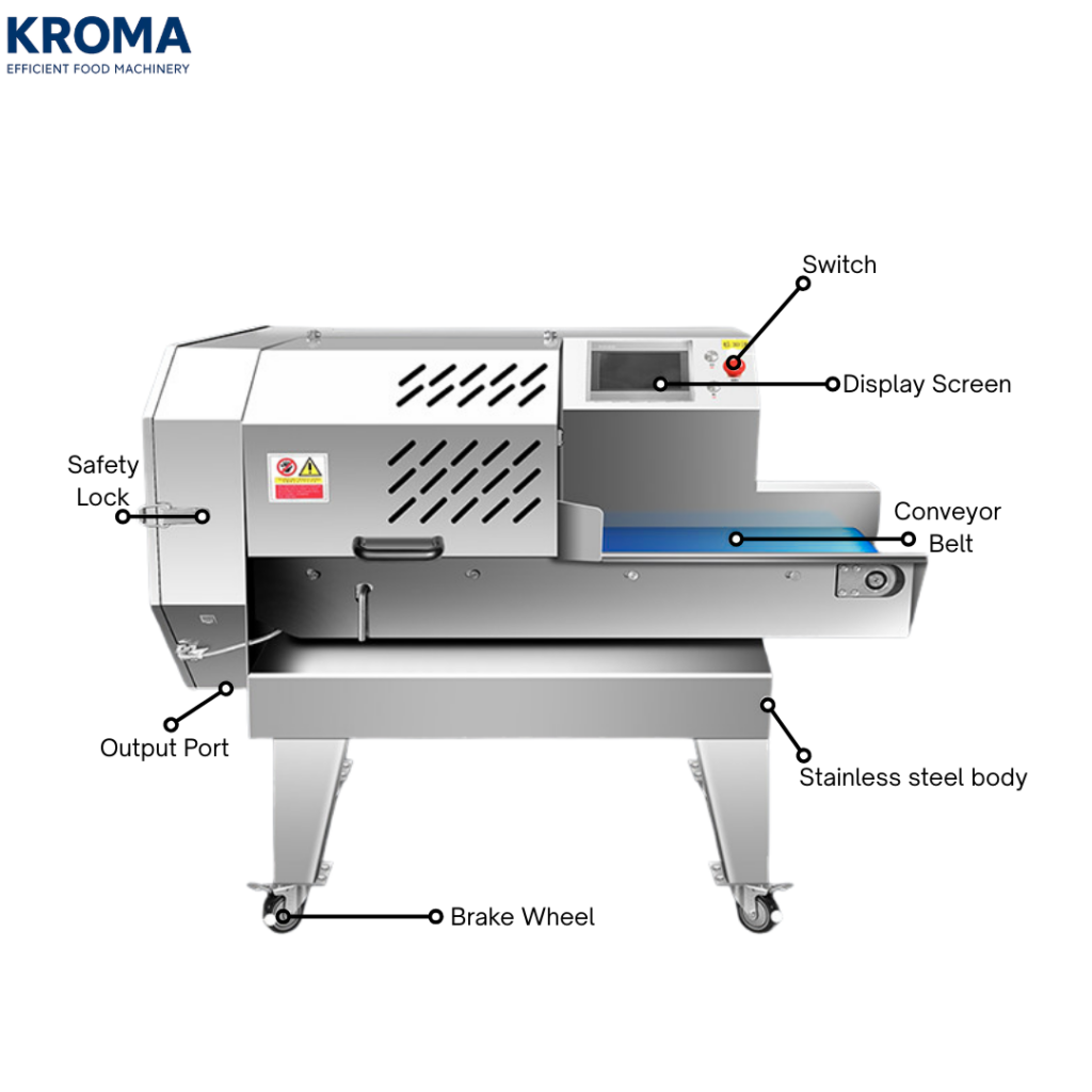 Commercial Leafy Vegetable Cutting Machine with Touch Screen Control Celery, Lettuce & Greens