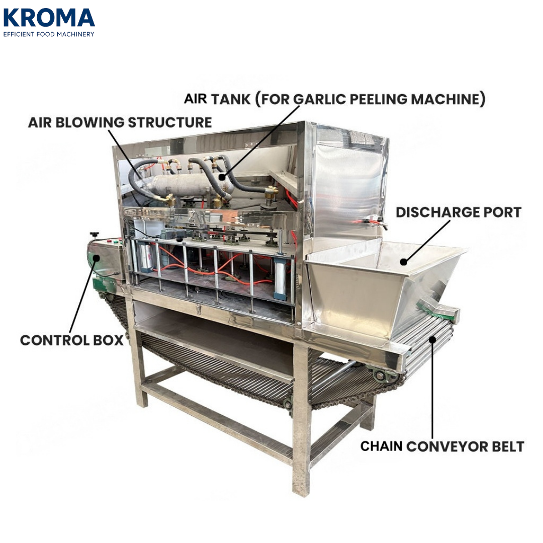 Commercial Dry Chain Garlic & Onion Peeling Machine – Damage-Free Peeler
