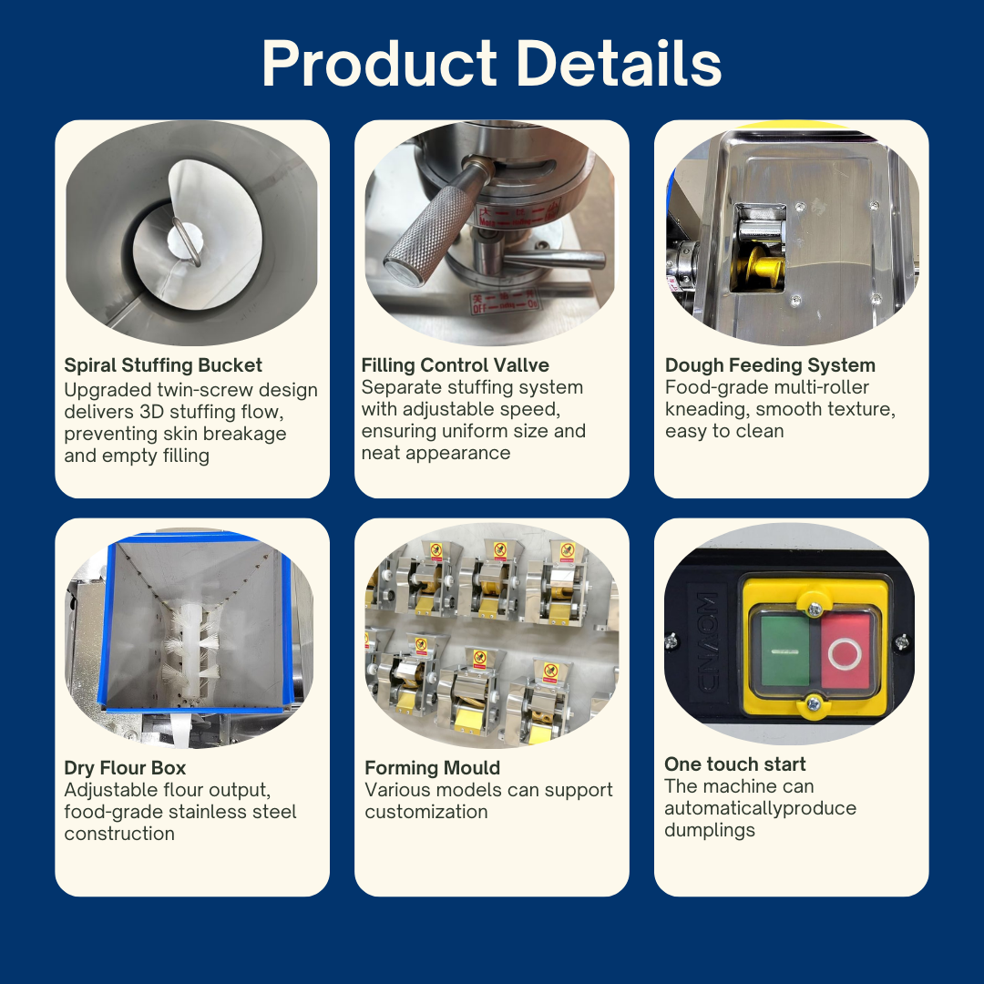 Automatic Commercial Dumpling Machine, Samosa Empanadas Making Machine for Samosa, Ravioli, Spring Roll, Pelmeni