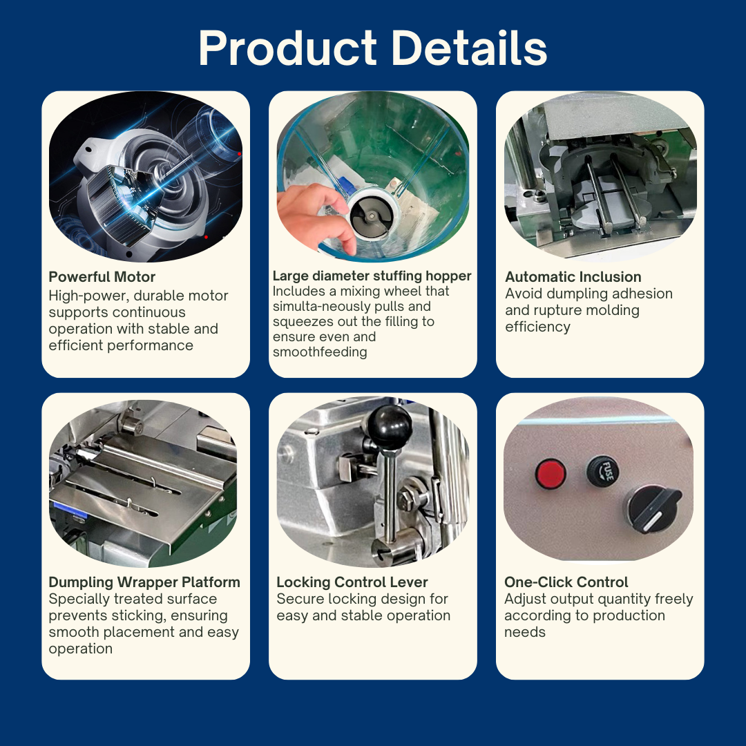 Tabletop Semi-Automatic Gyoza and Dumpling Making Machine